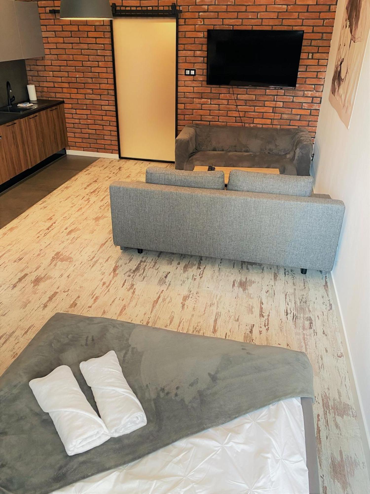 Apartmán Manufaktura Bakery, Penthouse 200M, Prywatna Kamienica, Parking Strzezony Lodž Pokoj fotografie